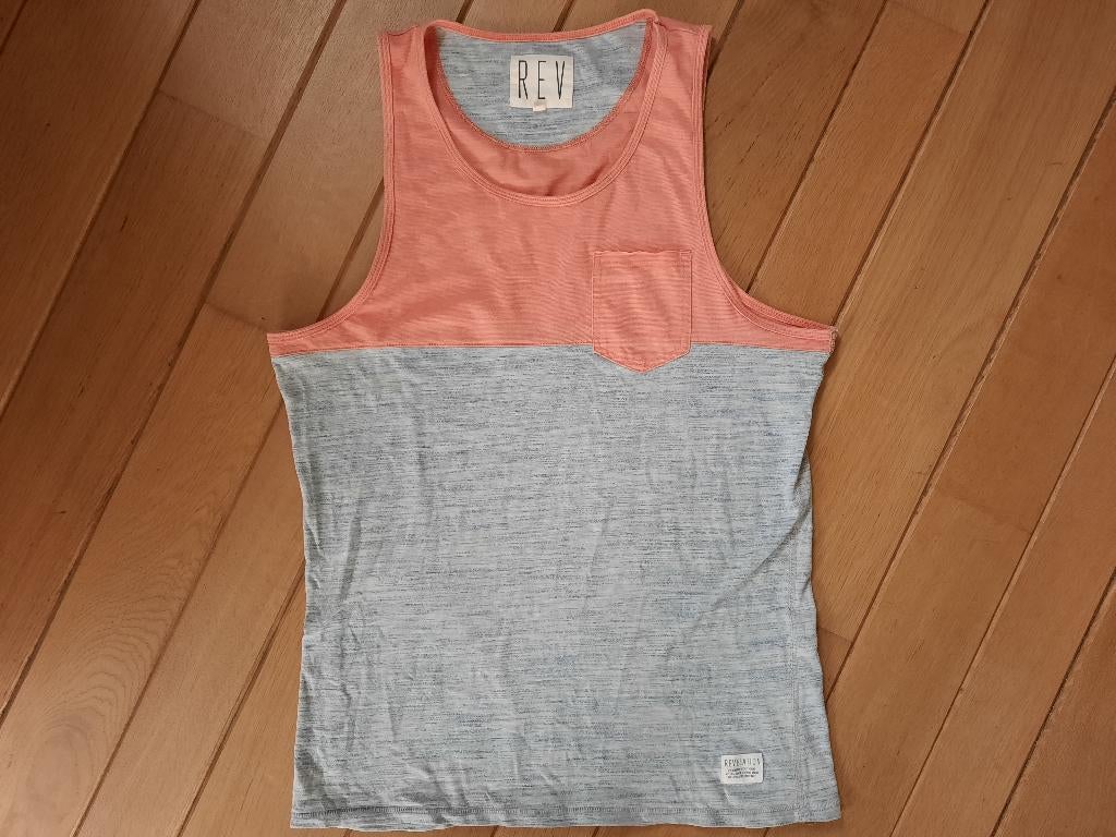 REV hemd oranje grijs maat M - nieuw -, Kleding | Heren, T-shirts, Nieuw, Oranje, Ophalen of Verzenden