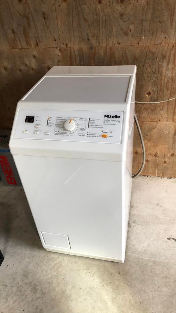 Miele wasmachine bovenlader softcare, Witgoed en Apparatuur, Wasmachines, Ophalen, 1200 tot 1600 toeren, Gebruikt, 4 tot 6 kg