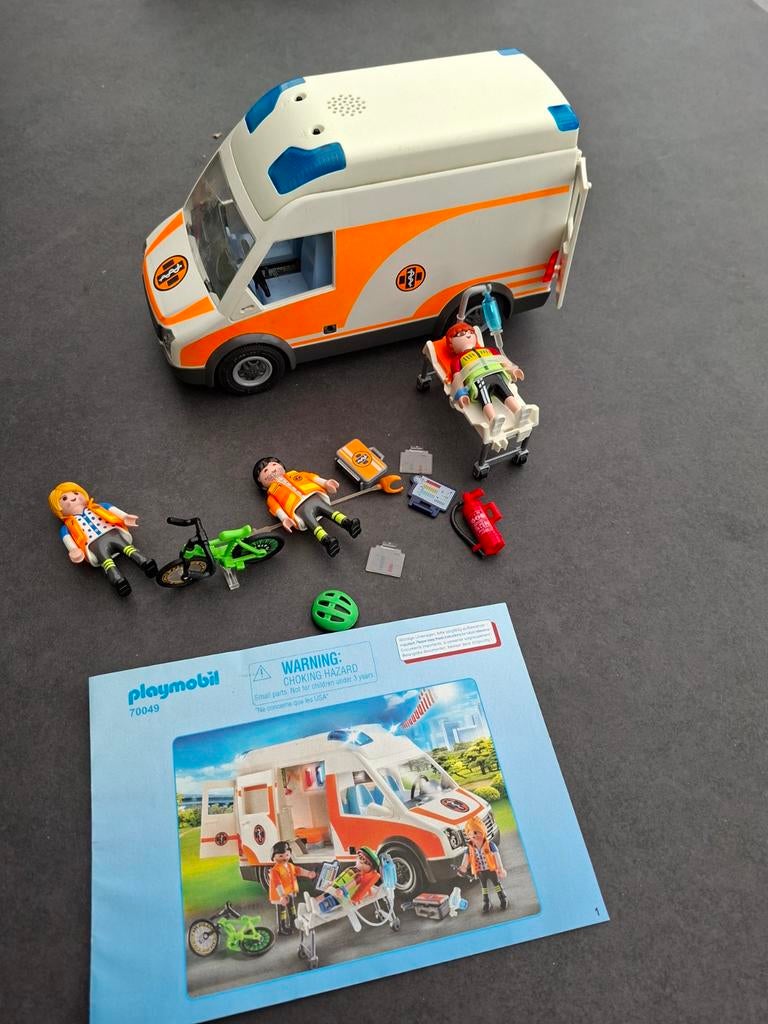 Playmobil Ambulance met Licht en Geluid (70049), Ophalen of Verzenden