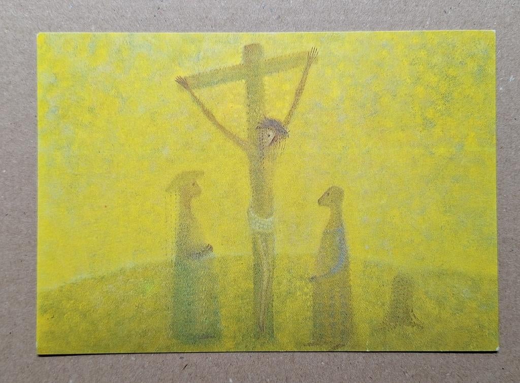 Aad de Haas - Dood aan het kruis, 1946 - 13e statie, Verzamelen, Ansichtkaarten | Themakaarten, Ongelopen, 1980 tot heden, Overige thema's