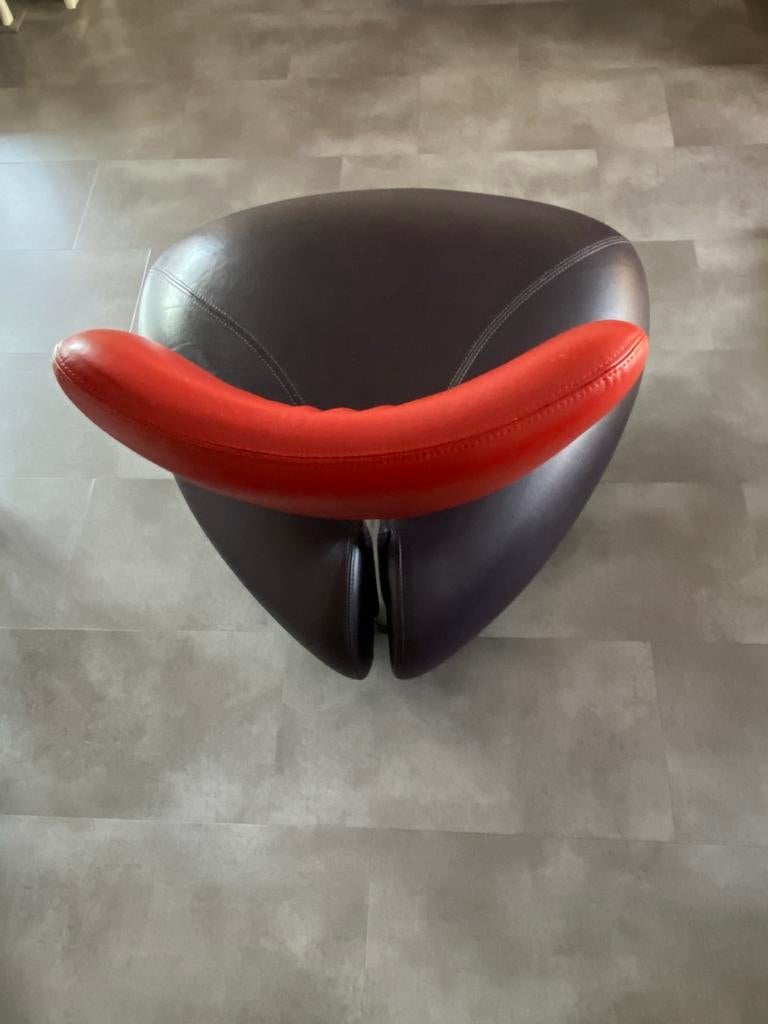 Leolux Pallone fauteuil - Licht beschadigd, Ophalen, Gebruikt, Leer, Eén