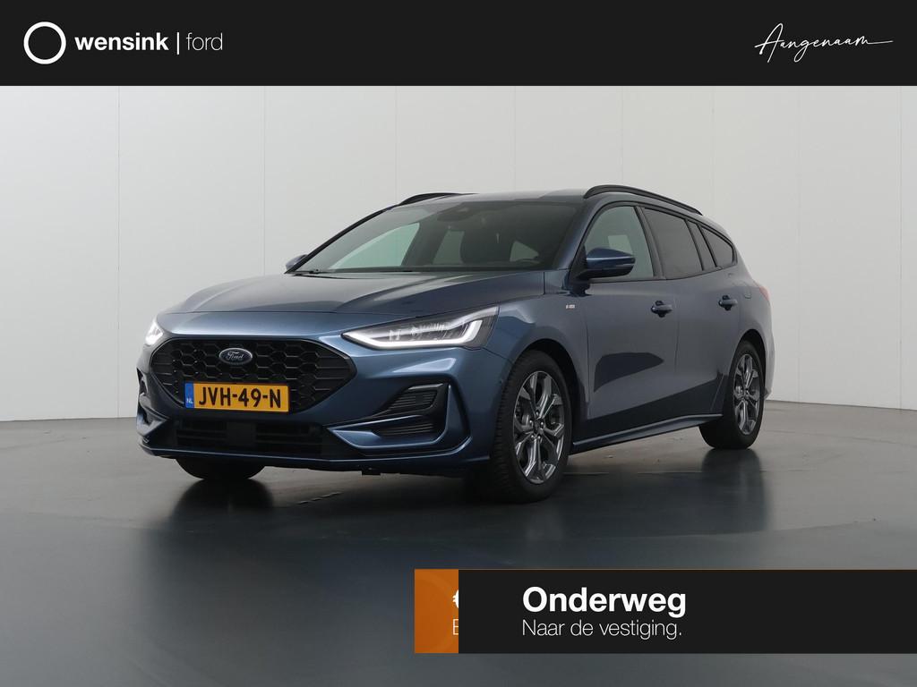 Ford Focus Wagon 1.0 EcoBoost Hybrid ST Line X | Elekt. Wegk, Gebruikt, Euro 6, Adaptive Cruise Control, Blauw