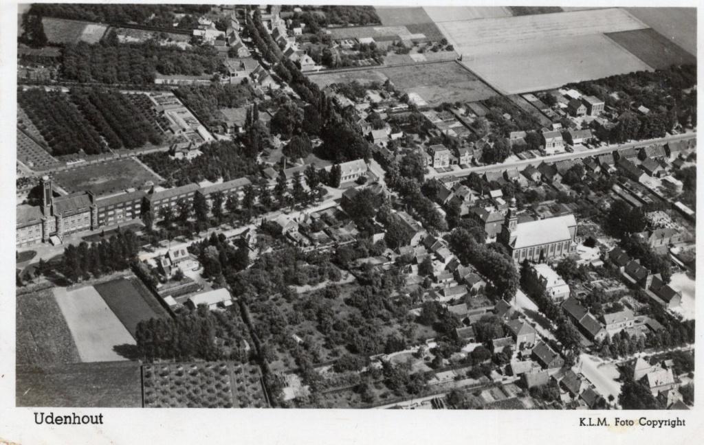 Udenhout Luchtfoto ,panorama. (C3), Verzenden, 1940 tot 1960, Gelopen, Noord-Brabant