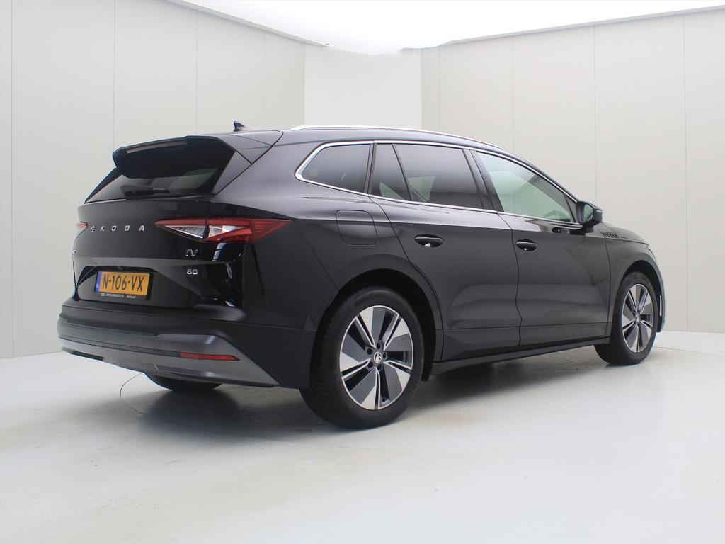 Skoda Enyaq Iv 80 82kWh 204pk 91% SoH [ COMFORT PACK+CAMERA+, Achterwielaandrijving, Gebruikt, Leder en Stof, Zwart