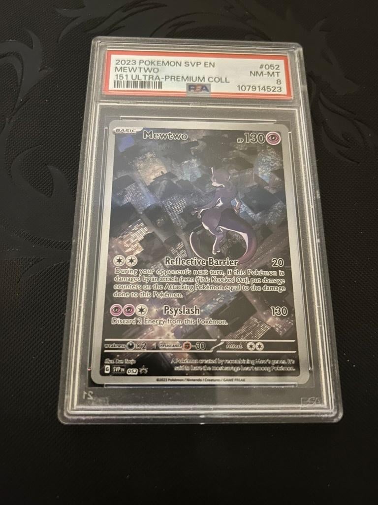 Mewtwo SVP 052 PSA8, Ophalen of Verzenden, Nieuw, Losse kaart, Foil