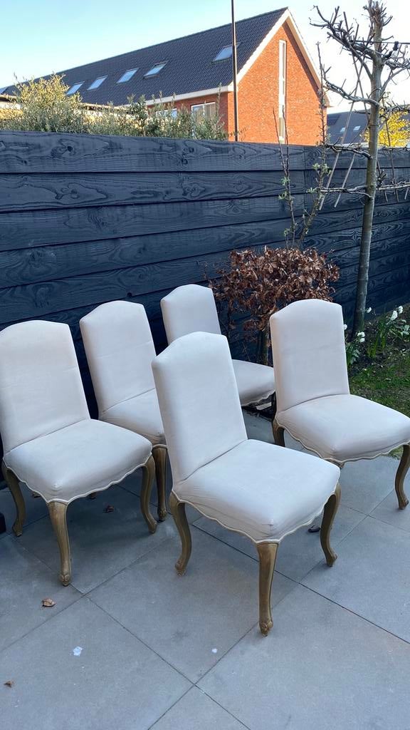 Vijf riviera maison stoelen, Huis en Inrichting, Ophalen, Gebruikt, Overige kleuren, Landelijk