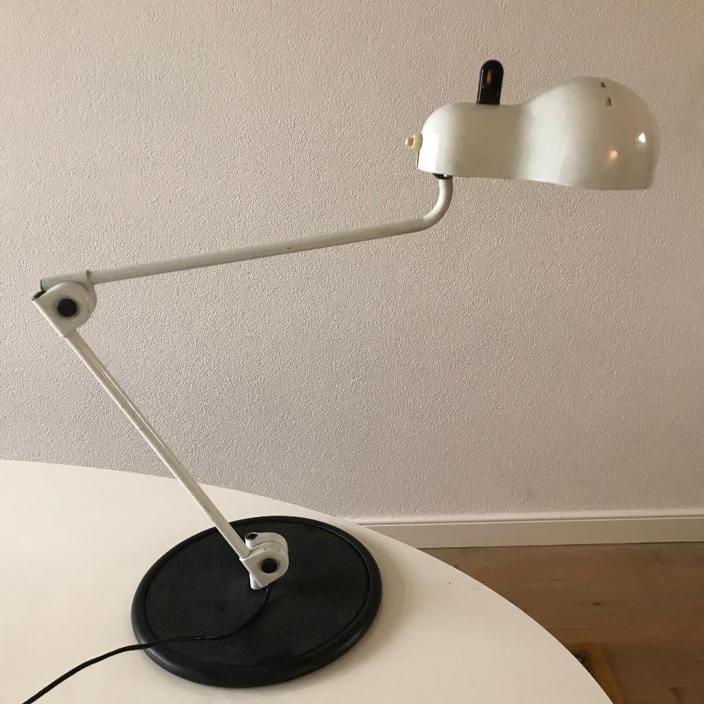 Stilnovo Topo Joe Colombo lamp bureaulamp tafellamp, Gebruikt, Metaal of Aluminium, Ophalen of Verzenden, Nvt