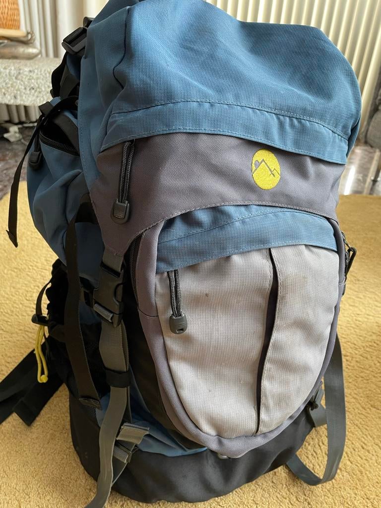 Rucksack Trail Acubra 50L - Lichtblauw, grijs, zwart, 40 cm of meer, Gebruikt, Trekking, 60 cm of meer