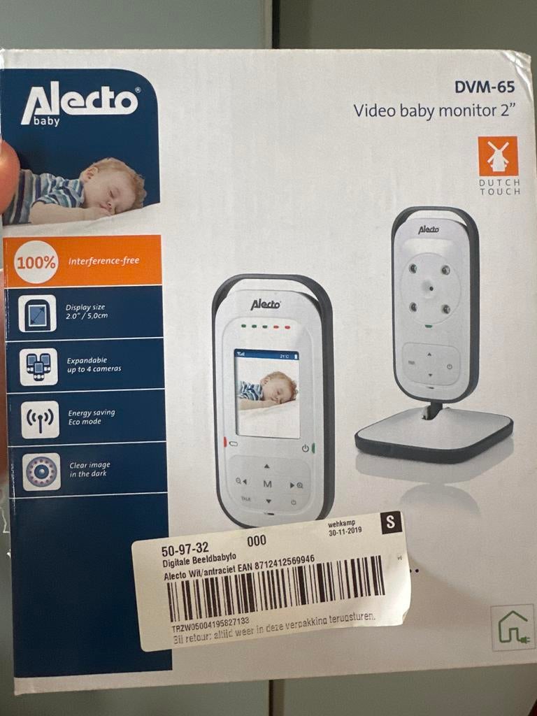 Alecto DVM-65 babyfoon met video, Ophalen, Gebruikt, Camera