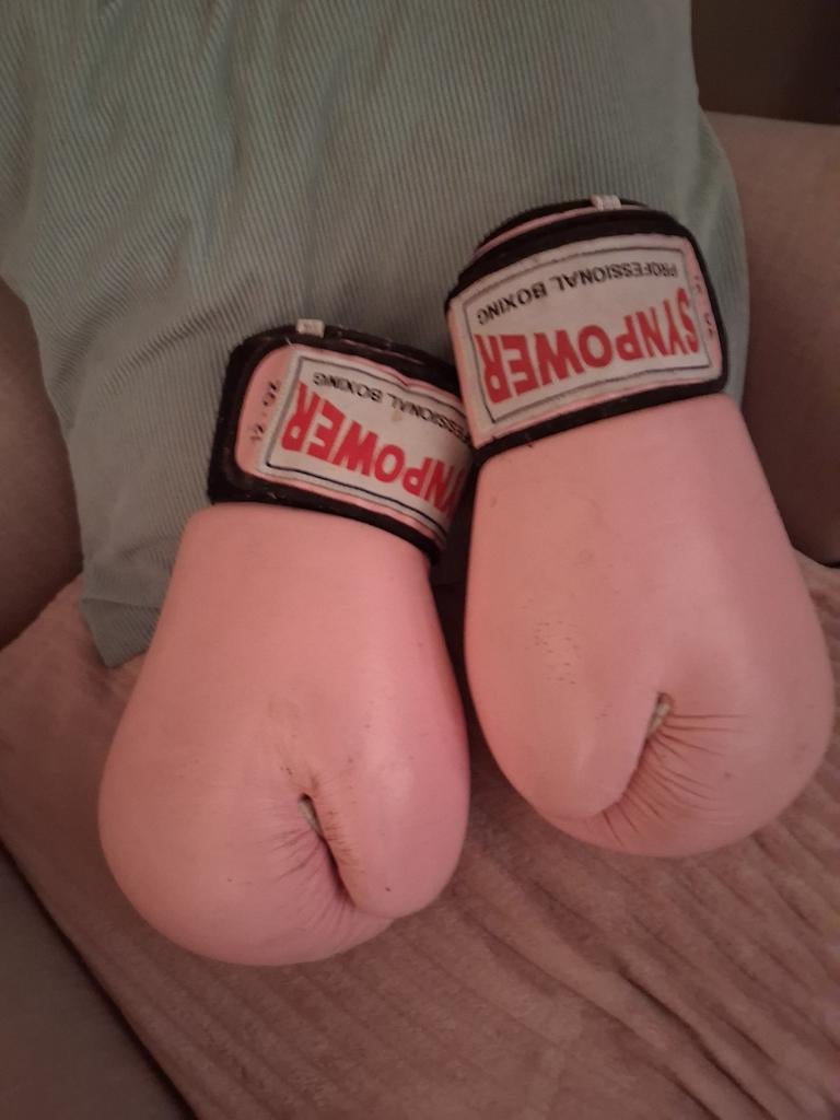 Professionele Synpower Bokshandschoenen - Roze, Ophalen of Verzenden, Gebruikt, Bokshandschoenen