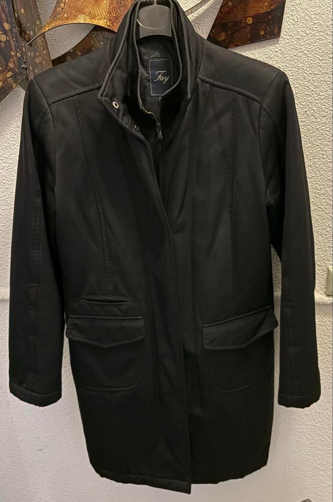 Fay Zwarte Jas - Stijlvol en Comfortabel, Ophalen of Verzenden, Zo goed als nieuw, Zwart