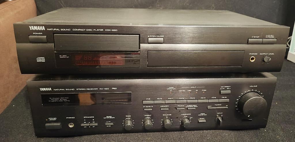 Mooie Yamaha radio versterker cd-speler set, Yamaha, Ophalen of Verzenden, Zo goed als nieuw, Minder dan 60 watt