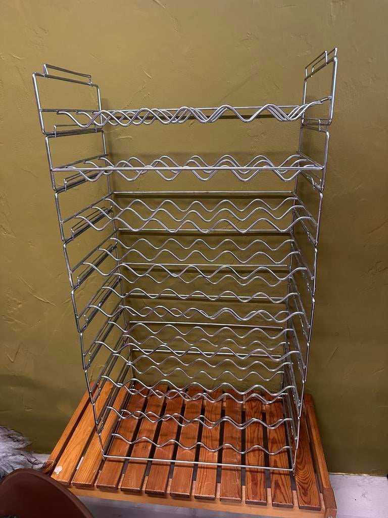 Vintage wijnrek metaal, Ophalen, Gebruikt, X, X