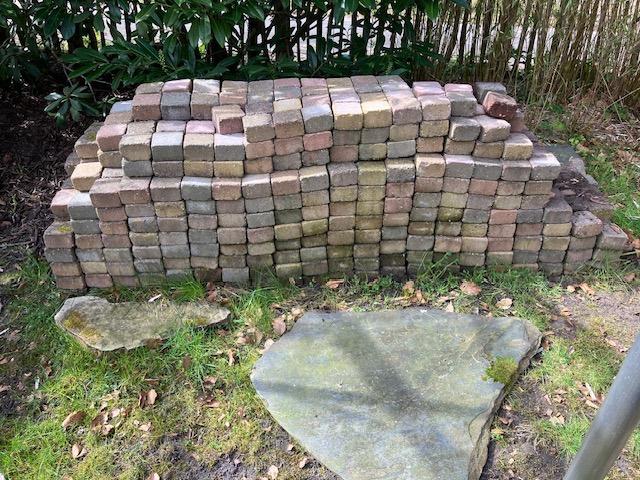 betonklinkers, bestrating, 10x10x6 stuks, tot. circa 14 m2, Ophalen, Gebruikt, Overige typen, 10 m² of meer