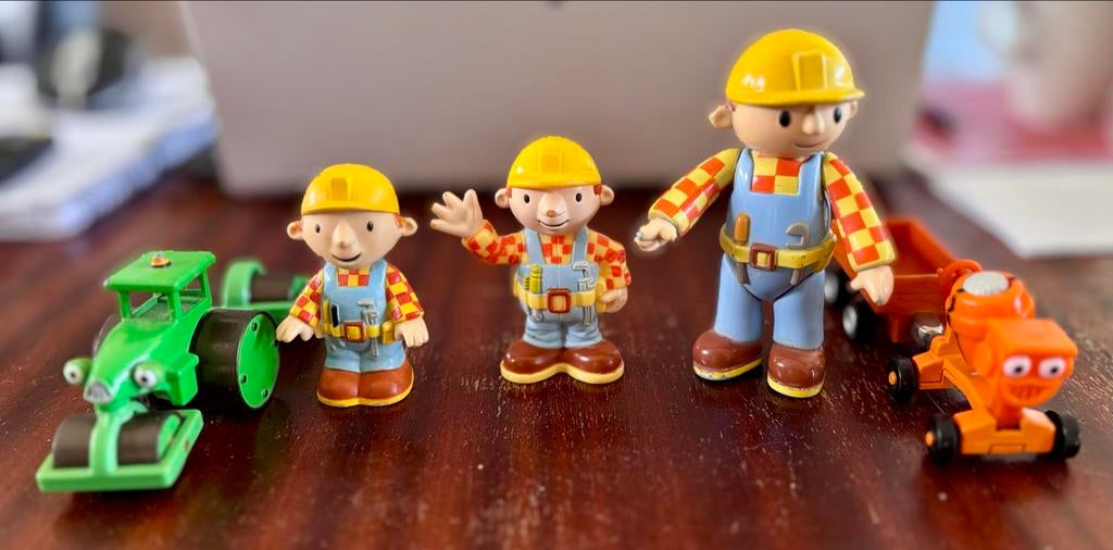 Bob de Bouwer speelgoedset met figuren en voertuigen, Ophalen of Verzenden, Gebruikt