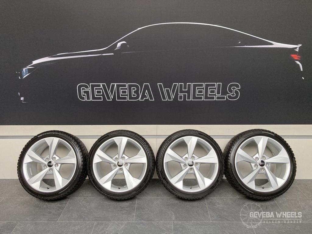 18” originele Audi A3 8P 8V 8Y velgen + winterbanden 5x112, 18 inch, Gebruikt, -, -