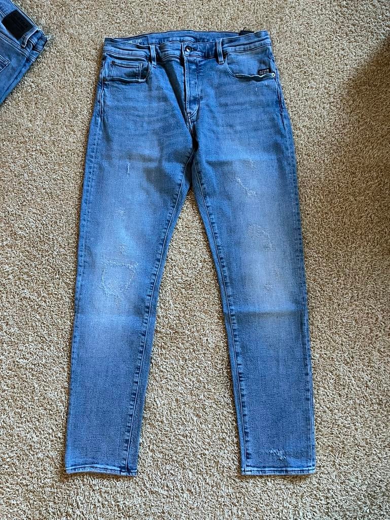 G-star 3301 Slim blauw mt. W36-L34, Ophalen of Verzenden, Zo goed als nieuw, Blauw, W36 - W38 (confectie 52/54)