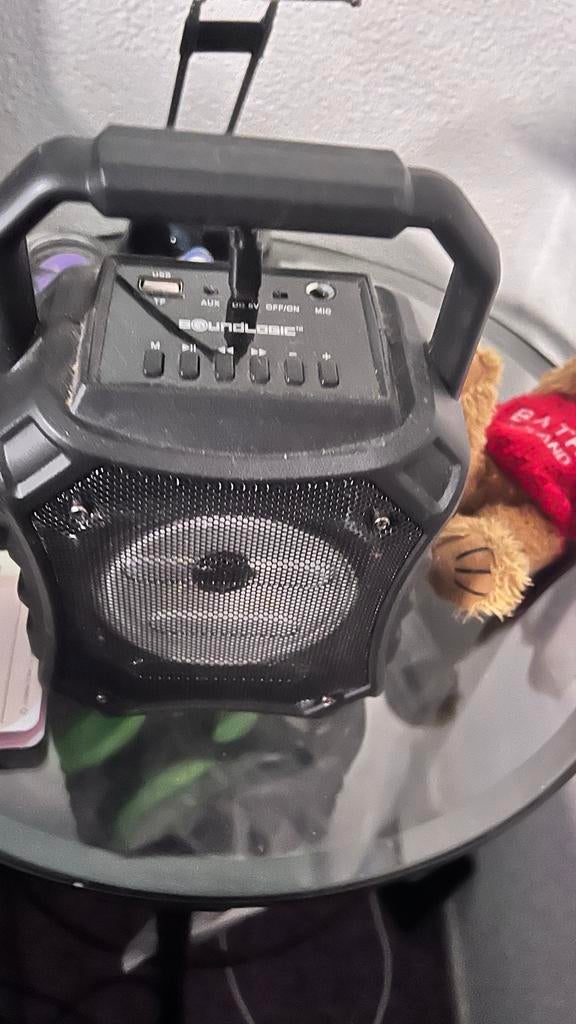 SoundLogic Draagbare Bluetooth Speaker met USB/AUX/Microfoon, Overige merken, Gebruikt, Overige typen, Ophalen of Verzenden