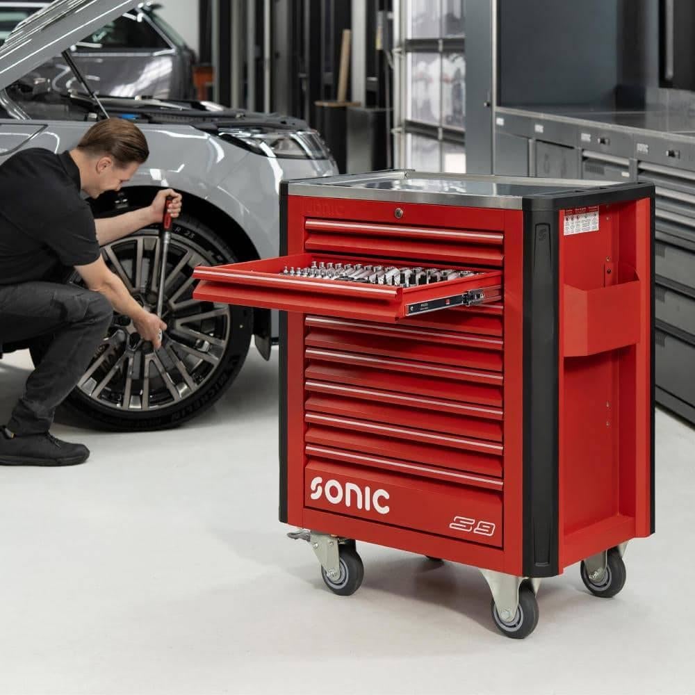 SONIC NEXT S9 gereedschapswagen rood | NU GRATIS VERZENDING, ., Nieuw, Ophalen of Verzenden, .