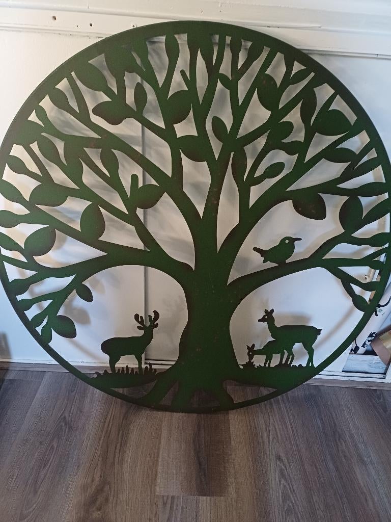 Levensboom, Ophalen, Metaal, Zo goed als nieuw, Wandcirkel