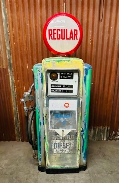 Wayne 100 vintage benzinepomp garage mancave USA decoratie, Ophalen, Gebruikt, Overige typen