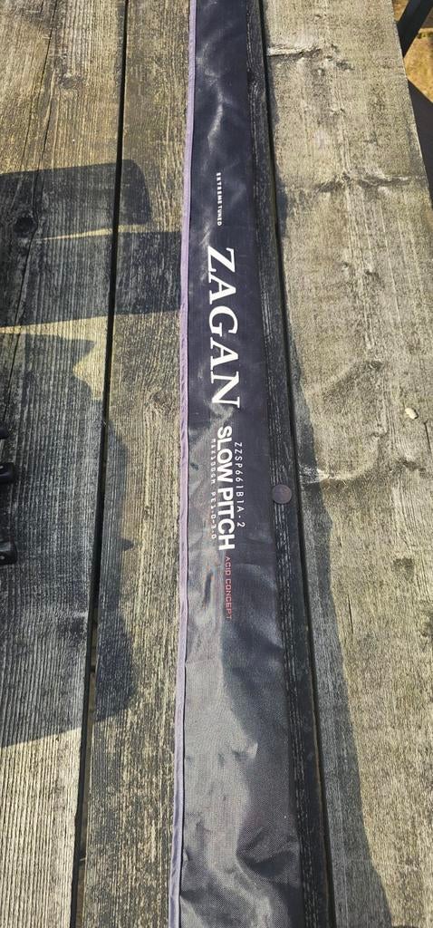 Zegan slowjig hengel., Watersport en Boten, Hengelsport | Roofvissen, Ophalen, Werphengel