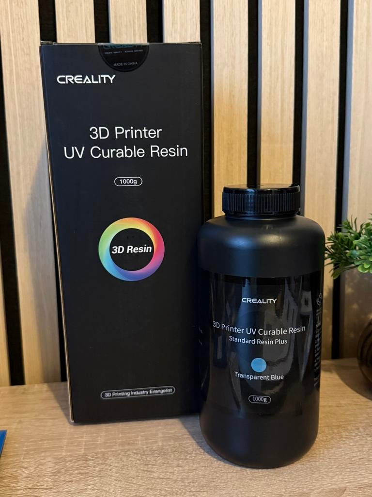 Creality Standard Resin Transparent Blue 1kg, Computers en Software, 3D-printerbenodigheden, Ophalen of Verzenden