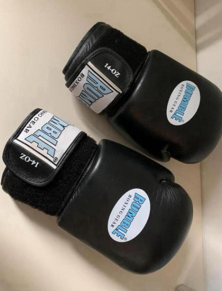 Bokshandschoenen RUMBLE -plus tocque - in nieuwstaat, Ophalen of Verzenden, Zo goed als nieuw, Bokshandschoenen