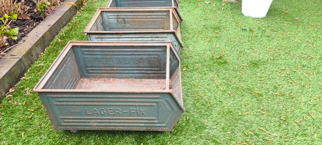 Schaefer stapelbak op wielen - 70x48x30 cm, Ophalen, Gebruikt, 40 tot 60 cm, 50 tot 75 cm