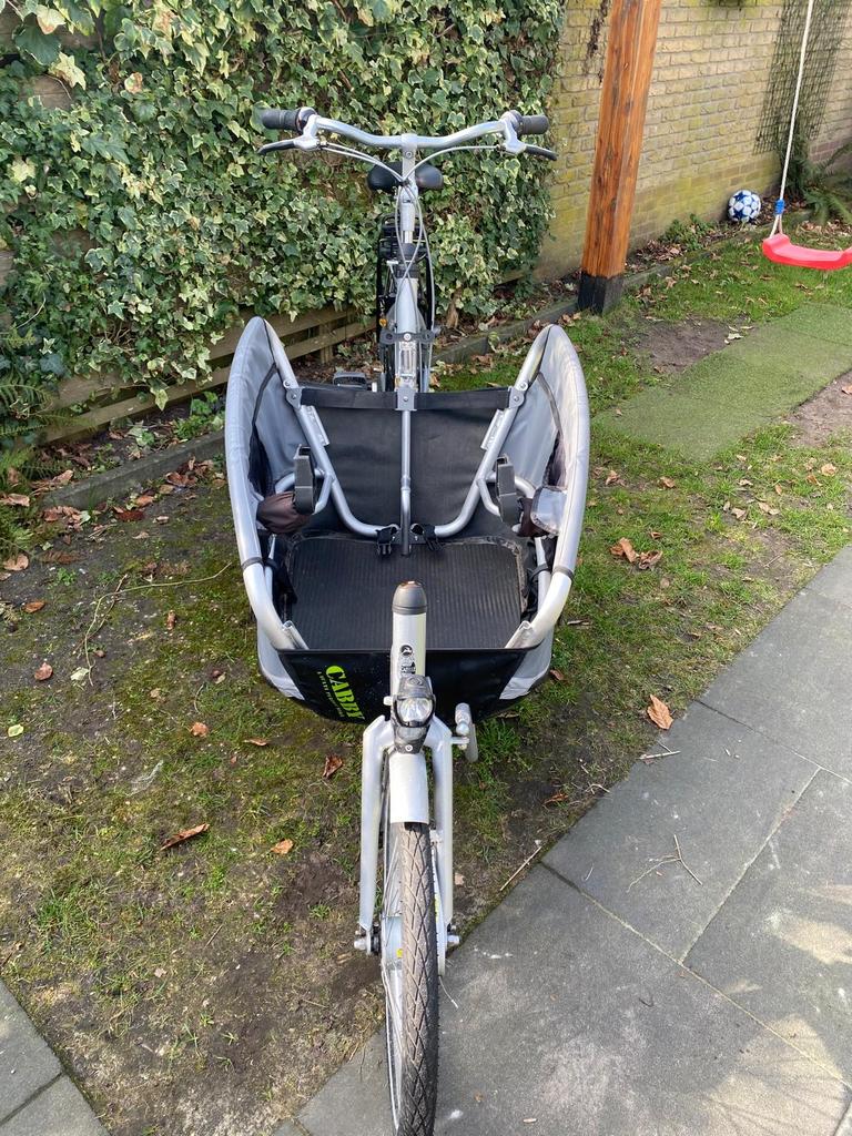 Gazelle Cabby bakfiets - Zeer goede staat, Ophalen, Huif, Zo goed als nieuw, 2 kinderen