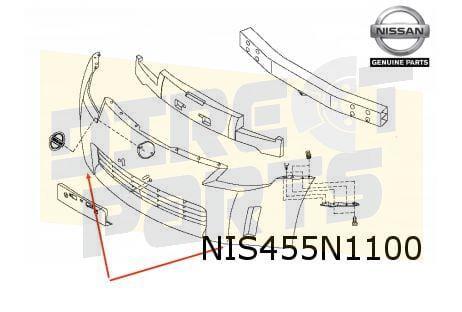 Nissan 350Z (-9/05) voorbumper (te spuiten) Origineel! F2M22
