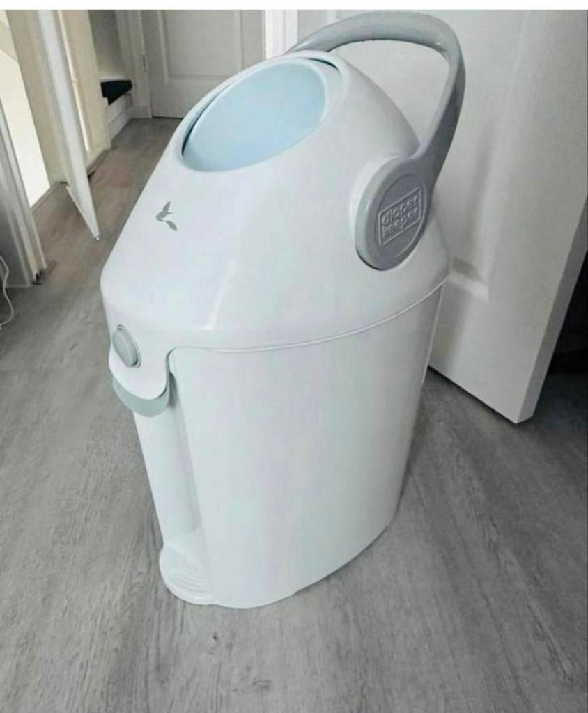 Diaper Keeper Luieremmer - Wit/Grijs, Kinderen en Baby's, Overige Kinderen en Baby's, Zo goed als nieuw, Ophalen