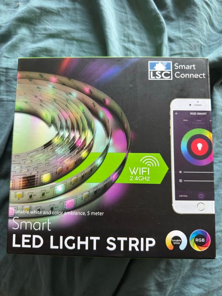 LSC Smart Connect LED Strip RGB Tunable White 5m, Ophalen, Nieuw