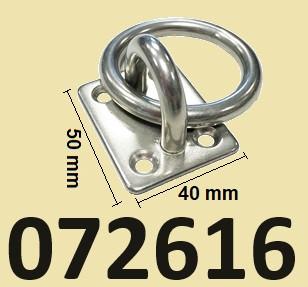 072616 RVS aanlegring 50 x 40 mm. € 7,95, Ophalen of Verzenden, Nieuw, Overige typen