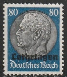 Bezet Lotharingen 1940 15 Hindenburg 80p, Ongebruikt, Ophalen of Verzenden, Overige periodes, Postfris