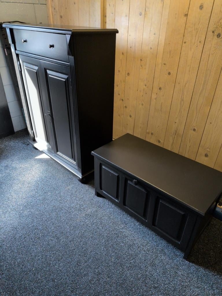 Te koop leuke meidenkast en dekenkist, Ophalen, Gebruikt