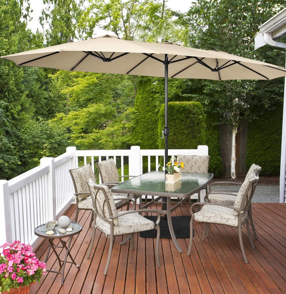 Double Parasol, Tuin Parasol, Ophalen, Gebruikt, Overige typen, Verstelbaar