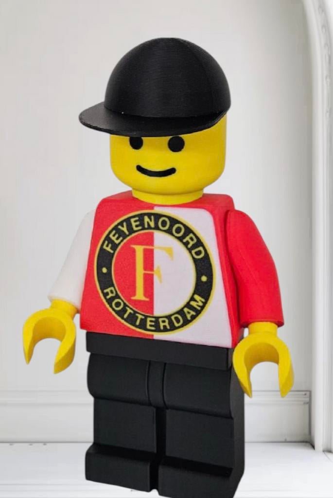 Mega maxi figure van een brick Feyenoord supporter, Ophalen of Verzenden, Nieuw, Feyenoord