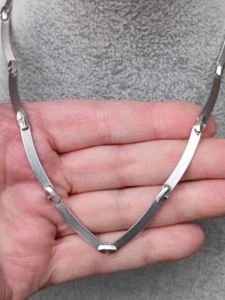 mooie zilveren Lapponia ketting model Labyrinth, Verzenden, Zilver