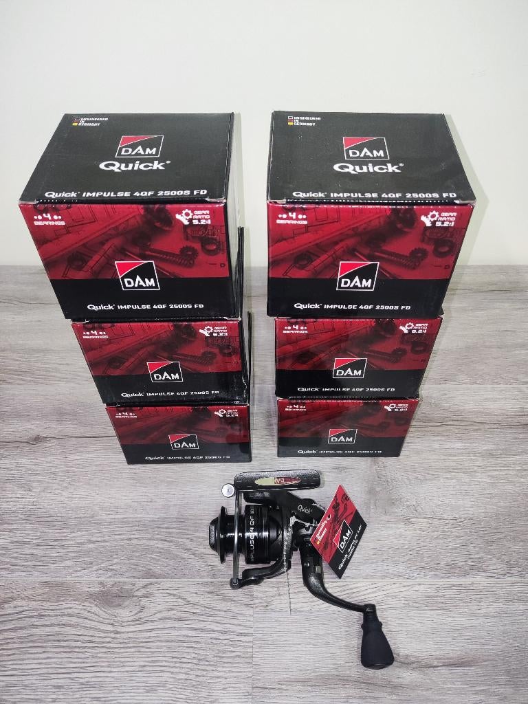NIEUW Dam Quick Impulse 4QF 2500S FD Molen 4-LG Alu Spoel, Ophalen of Verzenden, Nieuw, Molen