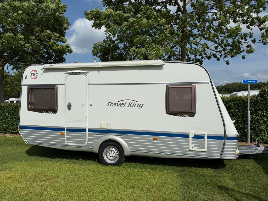 TEC TE490K caravan 2005 incl Brand voortent, Caravans en Kamperen, T.E.C., Rondzit, Frans bed, 750 - 1000 kg
