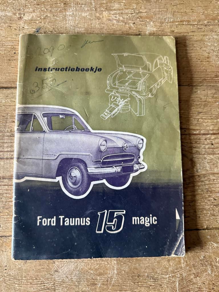 Originele Ford Taunus 15 Magic Instructieboek Handleiding, Ophalen of Verzenden