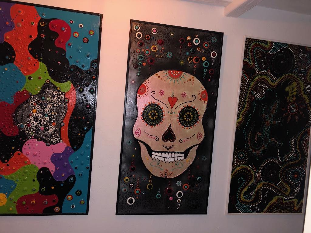 Kunst 3-luik modern, set, Antiek en Kunst, Kunst | Schilderijen | Modern, Ophalen