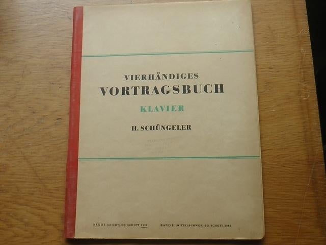 H.Schüngeler - 14 titels voor 4 handig piano, Gebruikt, Klassiek, Ophalen of Verzenden, Artiest of Componist