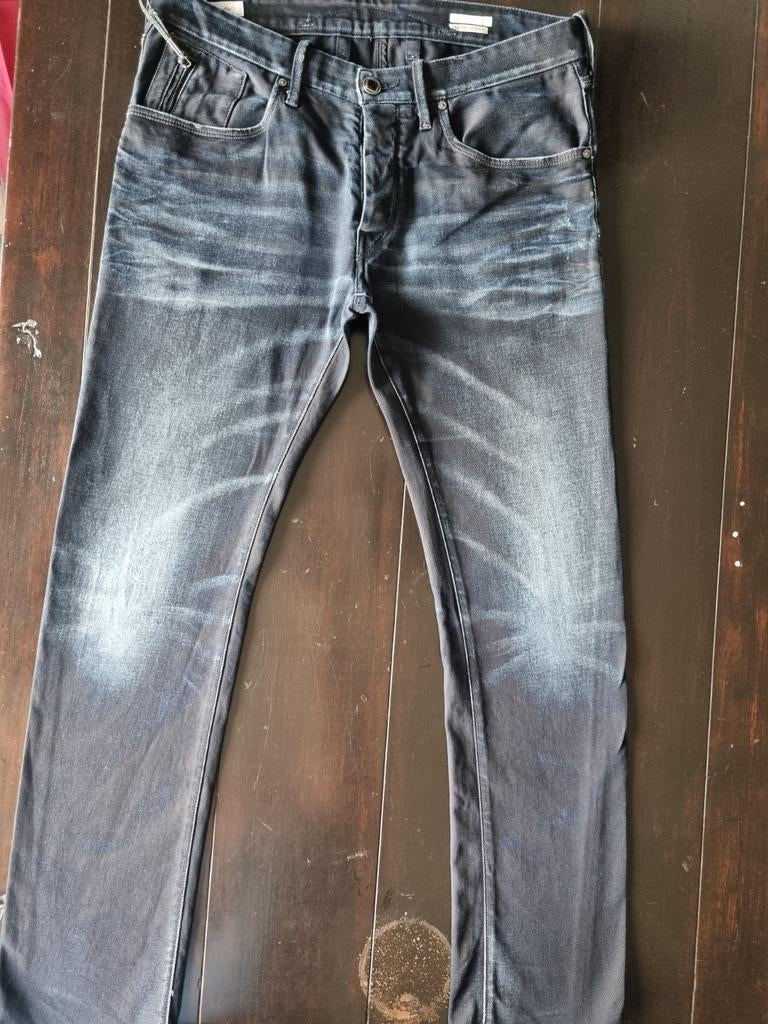 ZGAN CLASSIC WE R REPLAY DUILIO STRETCH STUDS JEANS 36/34, W36 - W38 (confectie 52/54), Blauw, We r replay, Ophalen of Verzenden