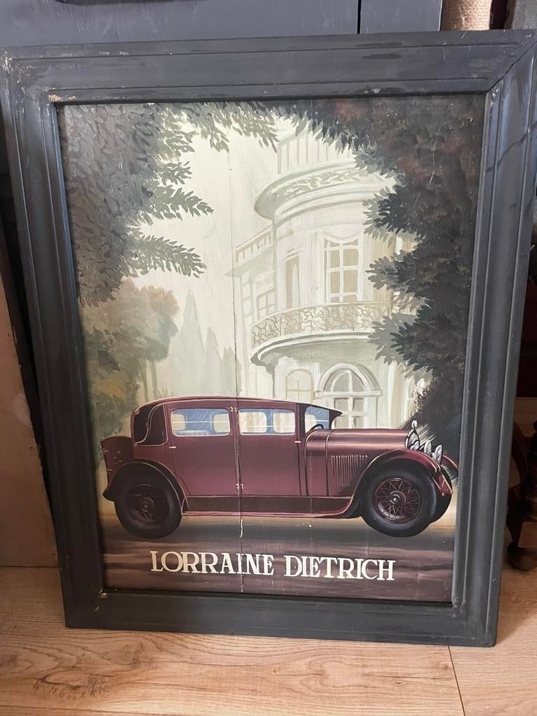 10 stuks mooi oude beschildere houten platen., Antiek en Kunst, Ophalen