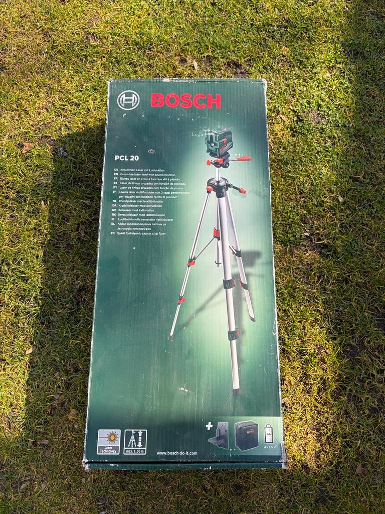Bosch PCL 20 Kruislijnlaser met Statief - Nieuw in doos, Ophalen of Verzenden, Licht