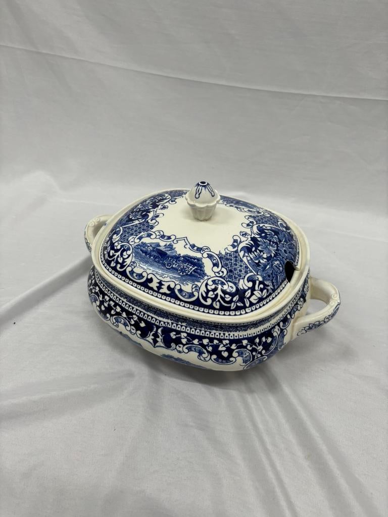 Vintage dekschaal of soepterrine Royal Sphinx Petrus Regout, Antiek en Kunst, Ophalen of Verzenden