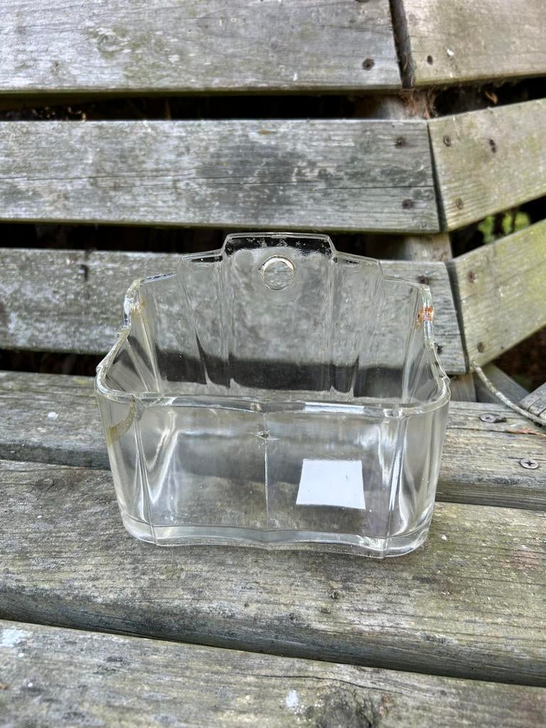 Oude glazen lade, Antiek en Kunst, Antiek | Keukenbenodigdheden, Ophalen of Verzenden