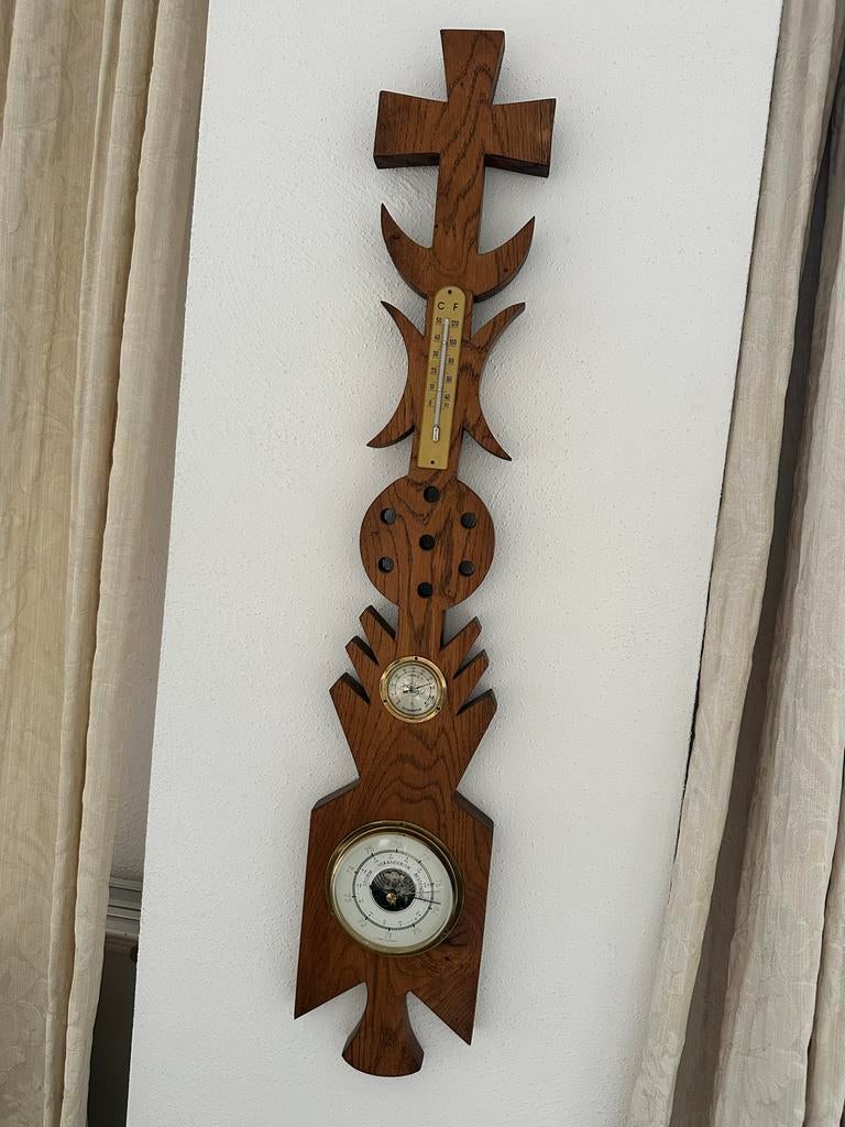 Barometer, temperatuur en hygrometer in gevelteken, Ophalen of Verzenden, Nieuw, Weerstation